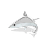 Starborn Mother of Pearl Shark Pendant in Sterling Silver