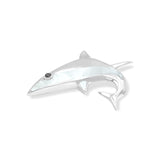 Starborn Mother of Pearl Shark Pendant in Sterling Silver