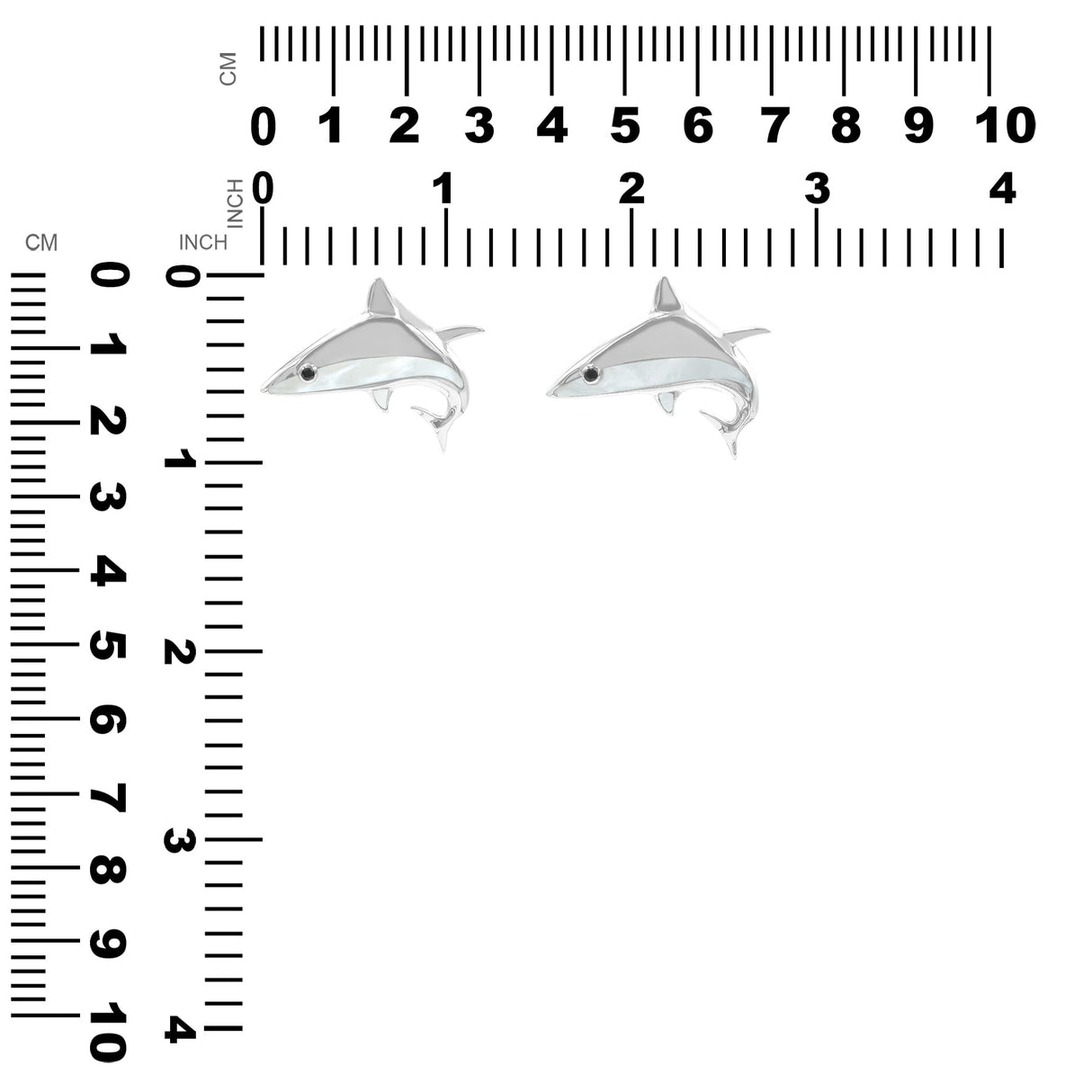 Starborn Mother of Pearl Shark Pendant in Sterling Silver