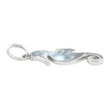Starborn Mother Of Pearl Inlay Seahorse Pendant in Sterling Silver