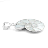 Starborn Mother of Pearl Inlay Nautilus Ammonite Pendant