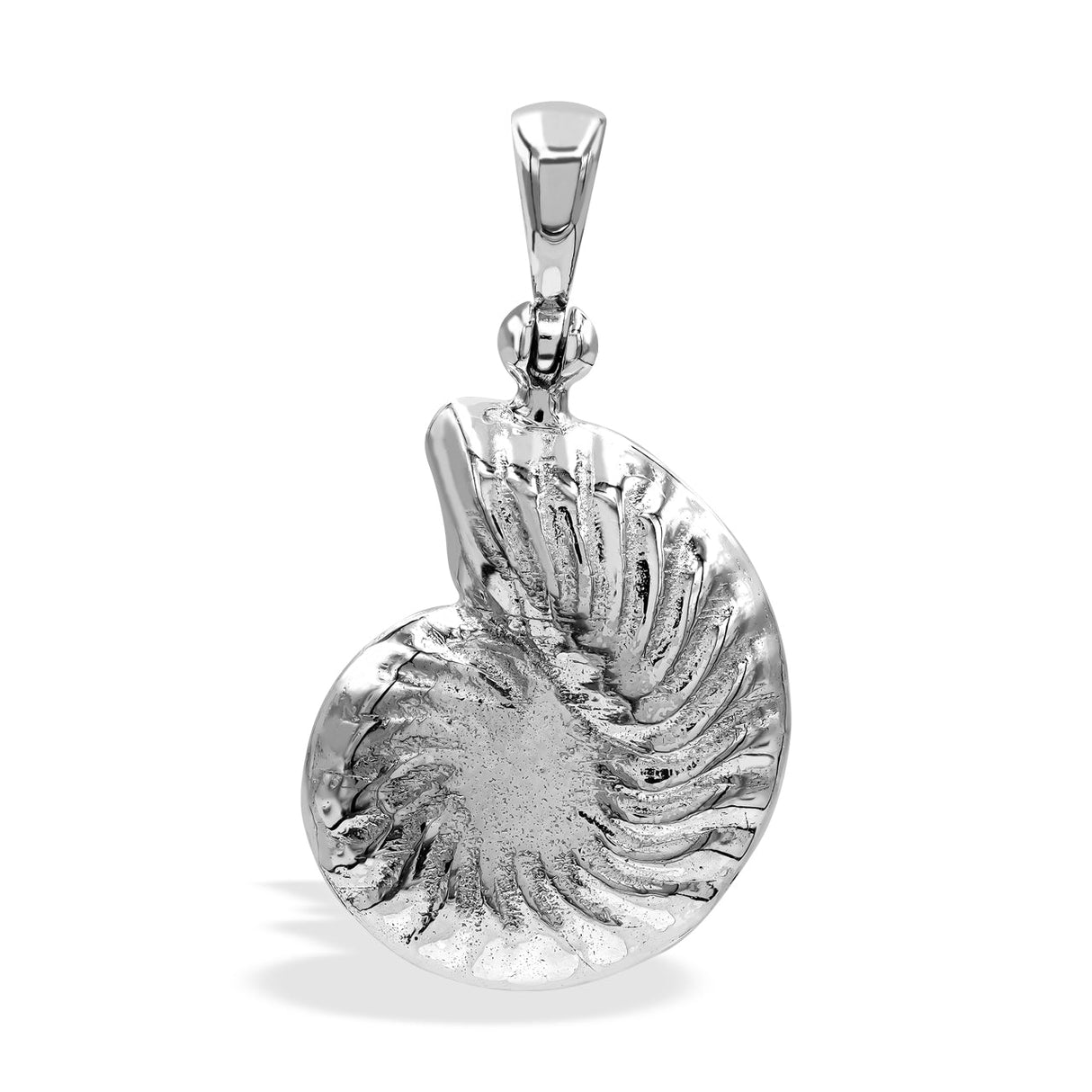 Starborn Mother of Pearl Inlay Nautilus Ammonite Pendant