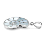 Starborn Mother of Pearl Inlay Nautilus Ammonite Pendant