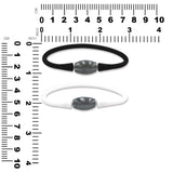 Starborn Pearl of Fire Drum Bead Silicone Bracelet