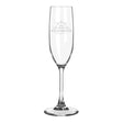Engraved Acrylic Champagne Flute with Helm
