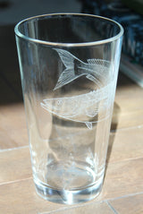 Cobia Fish Laser Engraved Glasses