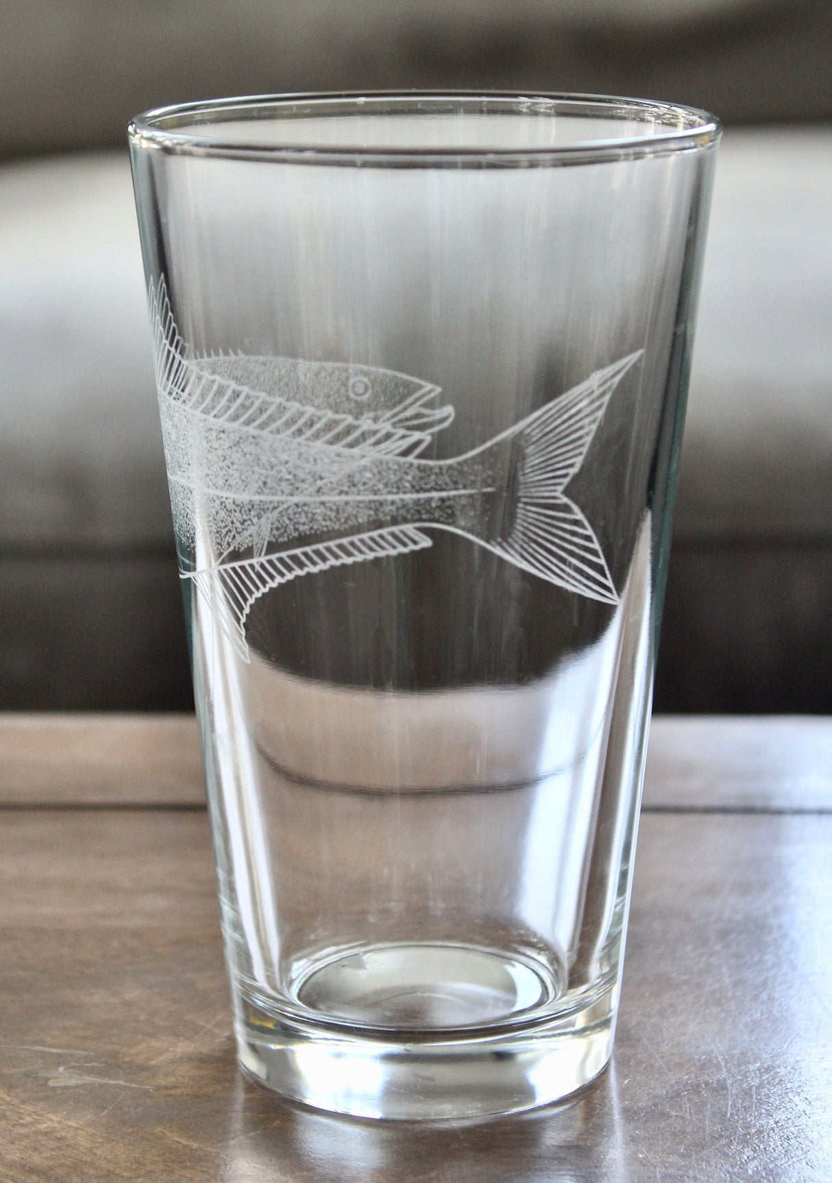 Cobia Fish Laser Engraved Glasses