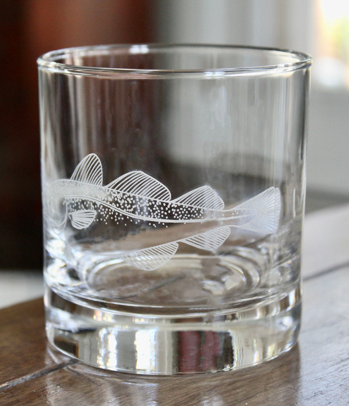 Cod Fish Laser Engraved Glasses - Fishing Gift