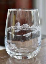 Cod Fish Laser Engraved Glasses - Fishing Gift