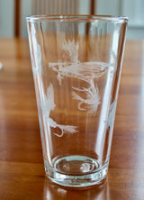 Fly Fishing Laser Engraved Glasses