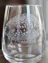 Flounder Laser Engraved Glasses - Fishing Gift