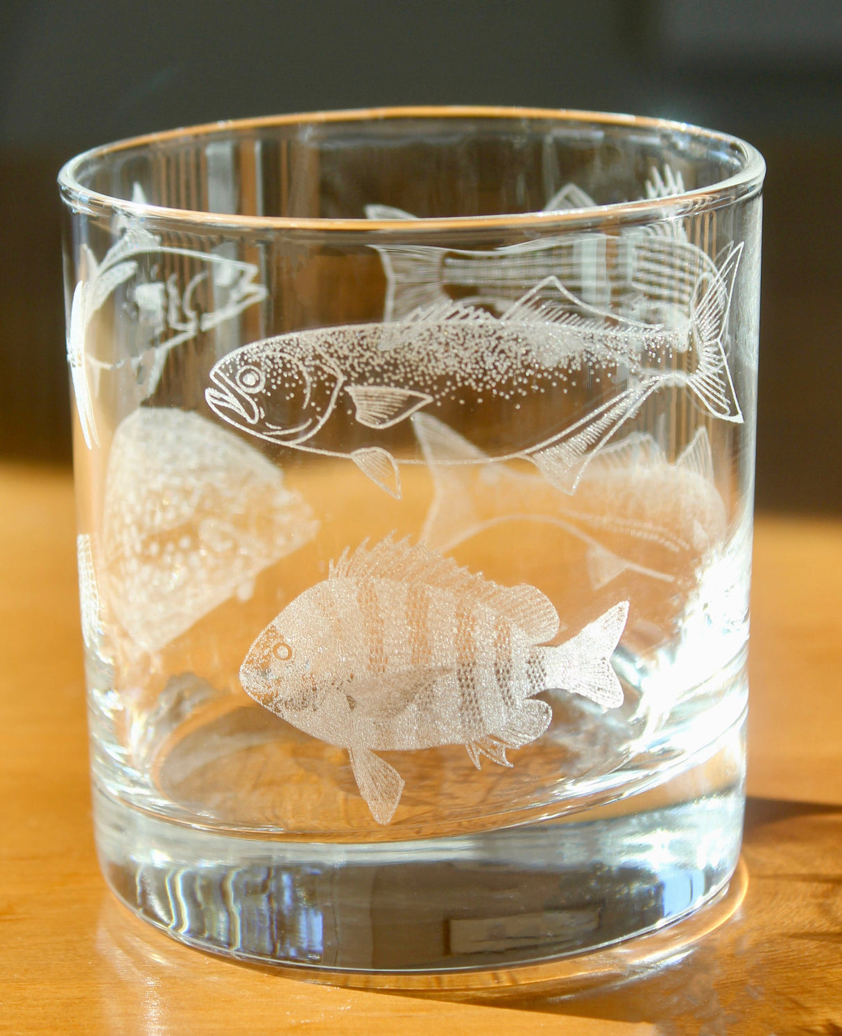 Gulf Coast Slam Fish Collection - Laser Engraved Glasses - Gift for Fisherman