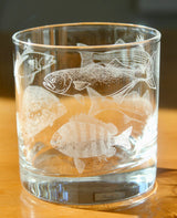 Gulf Coast Slam Fish Collection - Laser Engraved Glasses - Gift for Fisherman