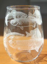 Gulf Coast Slam Fish Collection - Laser Engraved Glasses - Gift for Fisherman