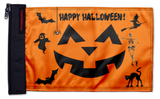 Happy Halloween 12"x18" Forever Wave Flag for Boats