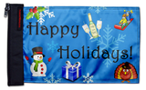 Happy Holidays 12"x18" Forever Wave Flag for Boats