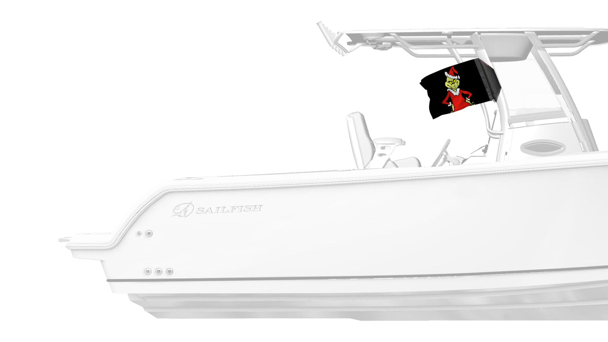 The Grinch 12"x18" Forever Wave Flag for Boats