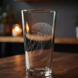 Jellyfish Laser Engraved Glasses - Ocean Creature Gift