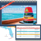 Cruising guide book for Florida Keys and Okeechobee Waterway with a buoy illustration on the cover.