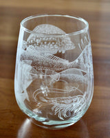 Bayou Inshore Slam - Fish Collection Laser Engraved Glasses - Gift for Fisherman