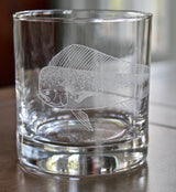 Dolphinfish (Mahi-Mahi) Laser Engraved Glasses