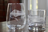 Dolphinfish (Mahi-Mahi) Laser Engraved Glasses