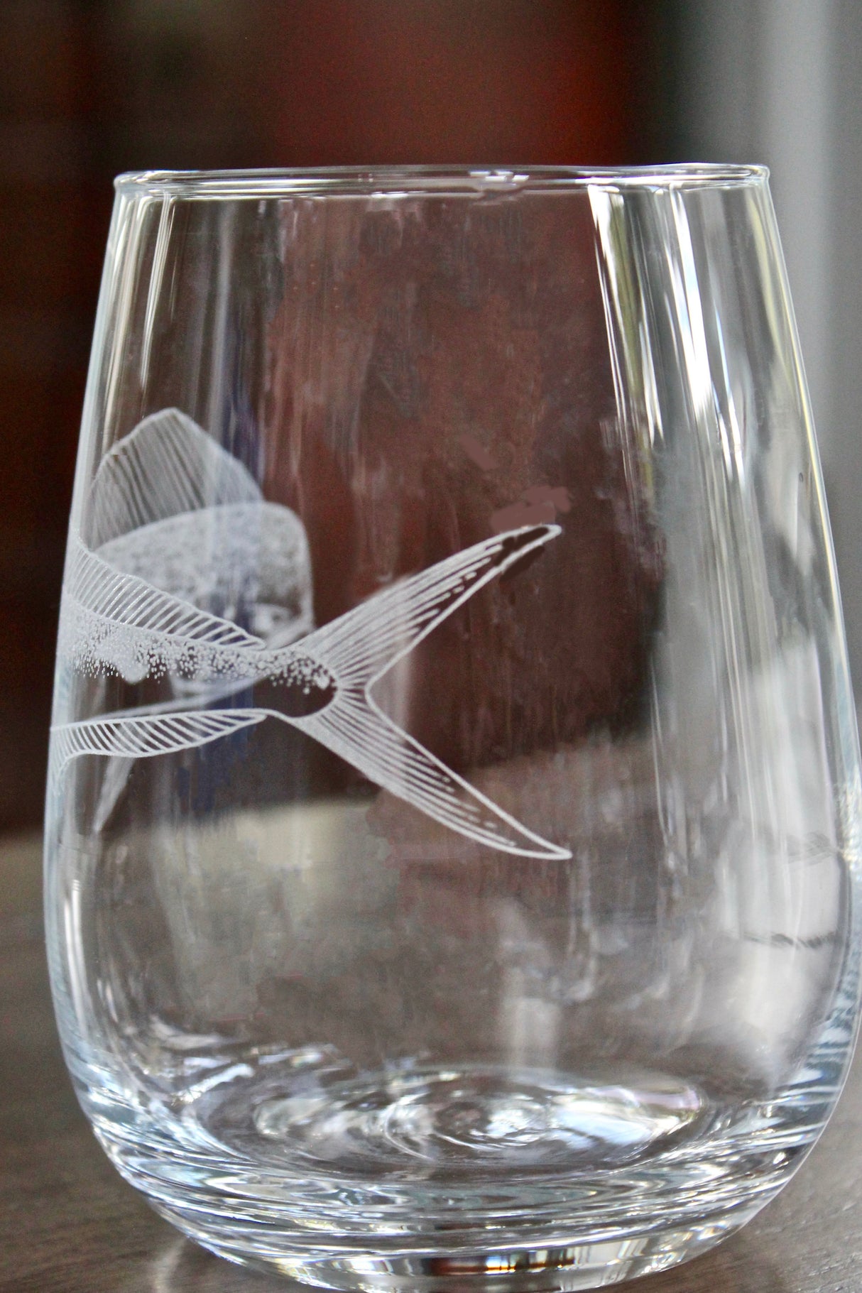 Dolphinfish (Mahi-Mahi) Laser Engraved Glasses