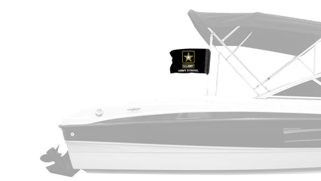 Army Strong 12"x18" Forever Wave Flag for Boats