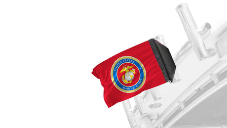 Marines Emblem 12"x18" Forever Wave Flag for Boats
