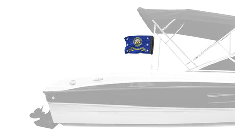 Navy Served With Pride 12"x18" Forever Wave Flag for Boats
