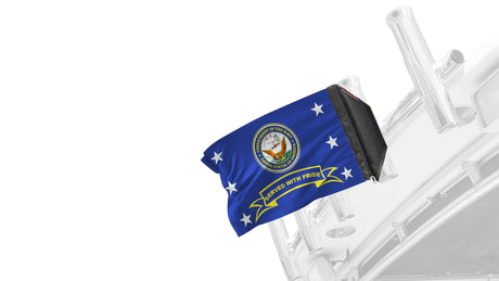 Navy Served With Pride 12"x18" Forever Wave Flag for Boats