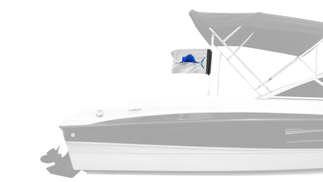 Sailfish 12"x18" Forever Wave Flag for Boats