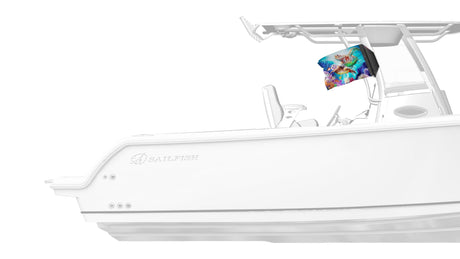 Sea Turtles 12"x18" Forever Wave Flag for Boats