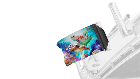 Sea Turtles 12"x18" Forever Wave Flag for Boats