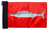 Wahoo 12"x18" Forever Wave Flag for Boats