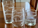 Lure Collection Laser Engraved Glasses - Fishing Plugs - Fisherman Gift