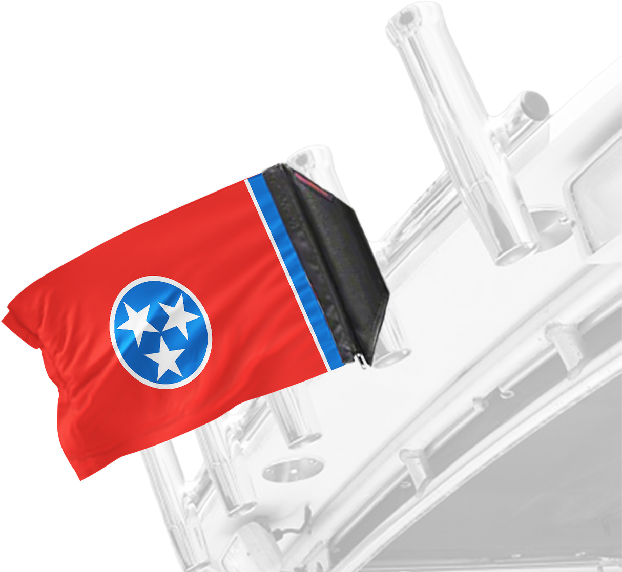 State Flag Tennessee 12"x18" Forever Wave Flag for Boats