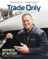 Magazine cover featuring a man holding a black box with 'Finsulate' branding, set against a white background.