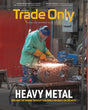Magazine cover featuring a person welding metal with 'Trade Only' branding.