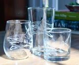 Shark Laser Engraved Glasses - Ocean Gift