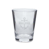Engraved Acrylic Short Drinking Glass with Anchor