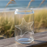 Starfish Laser Engraved Glasses - Sea Creature Gift