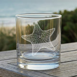 Starfish Laser Engraved Glasses - Sea Creature Gift