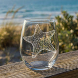 Starfish Laser Engraved Glasses - Sea Creature Gift