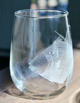Triggerfish Laser Engraved Glasses