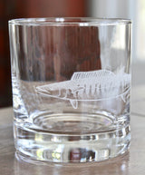 Wahoo Fish Laser Engraved Glasses