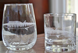Wahoo Fish Laser Engraved Glasses