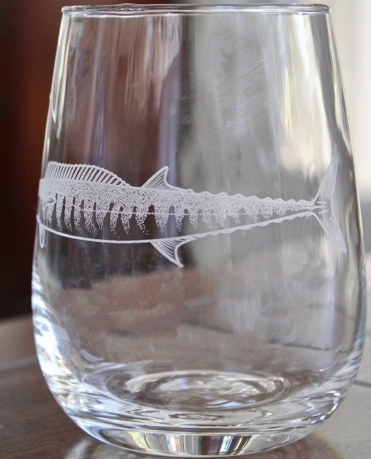 Wahoo Fish Laser Engraved Glasses