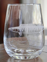 Wahoo Fish Laser Engraved Glasses