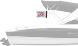 America 250 12"x18" Forever Wave Flag for Boats